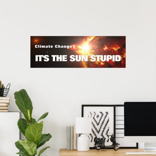 Het is het Poster van de Sun Stupid (Thuiskantoor)