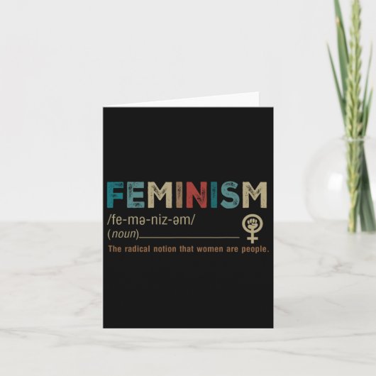 Het is het radicale idee dat vrouwen mensen zijn kaart (Voorkant)