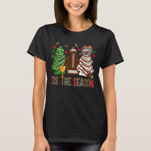 Het Is Het Seizoen American Football Kerstboom Ca T-shirt