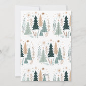 Het is het Seizoen Boho Botanische Kerstbomen Feestdagenkaart (Achterkant)