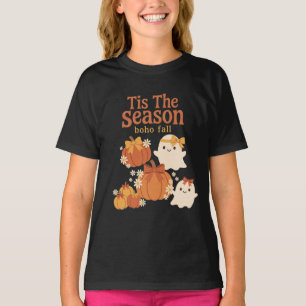 Het Is Het Seizoen Boho Herfst Geesten Pompoenen B T-shirt