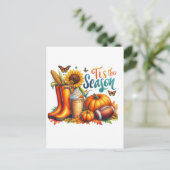 Het is het seizoen briefkaart (Staand voorkant)