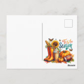 Het is het seizoen briefkaart (Achterkant)