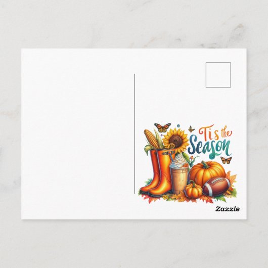 Het is het seizoen briefkaart (Achterkant)