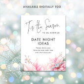 Het is het seizoen Date Night Ideeën Bruids Shower Poster