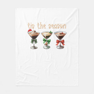 Het Is Het Seizoen Espresso Cocktailglazen Feest Fleece Deken