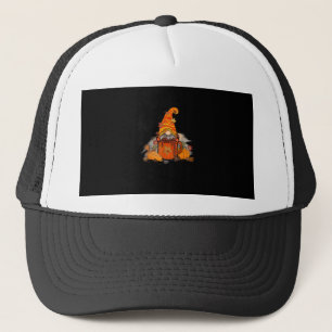 Het Is Het Seizoen Gnomie Herfst Koffie Retro Vint Trucker Pet