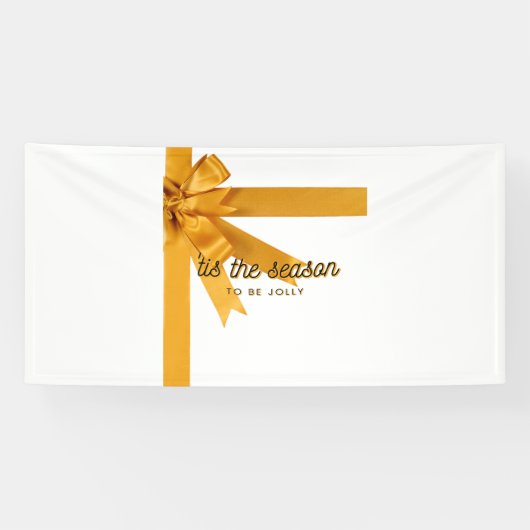 Het Is Het Seizoen Goud 4x8 Vinyl Banner (Horizontaal)