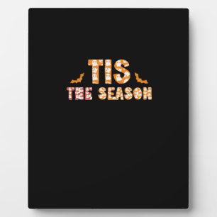Het Is Het Seizoen Grappig Halloween-ontwerp Fotoplaat