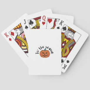 Het Is Het Seizoen Grappig Luiaard Ontwerp Pokerkaarten