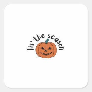 Het Is Het Seizoen Grappig Luiaard Ontwerp Vierkante Sticker