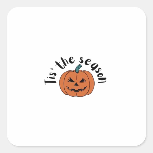 Het Is Het Seizoen Grappig Luiaard Ontwerp Vierkante Sticker (Voorkant)