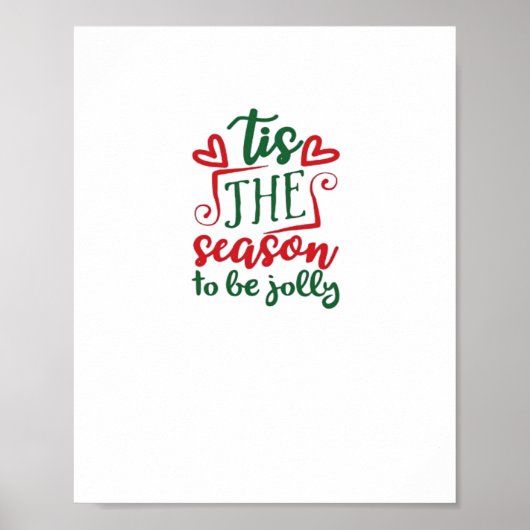 Het Is Het Seizoen Grappig Trendy Poster (Voorkant)