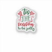 Het Is Het Seizoen Grappig Trendy Sticker (Voorkant)
