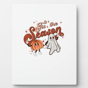 Het Is Het Seizoen Grappige Halloween Kostuum Fotoplaat