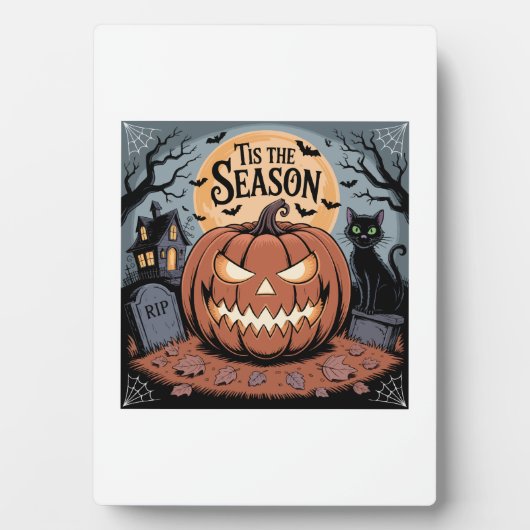 Het is het Seizoen Halloween Fotoplaat (voorkant)