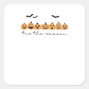 Het Is Het Seizoen Halloween Griezelig Seizoen Hal Vierkante Sticker