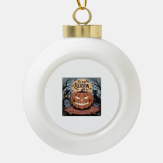 Het is het Seizoen Halloween Keramische Bal Ornament