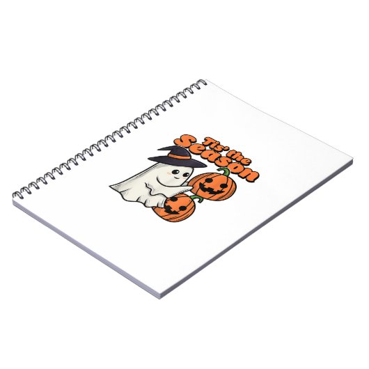 Het Is Het Seizoen Halloween Kostuum Heksenhoed Notitieboek (Linkerzijde)