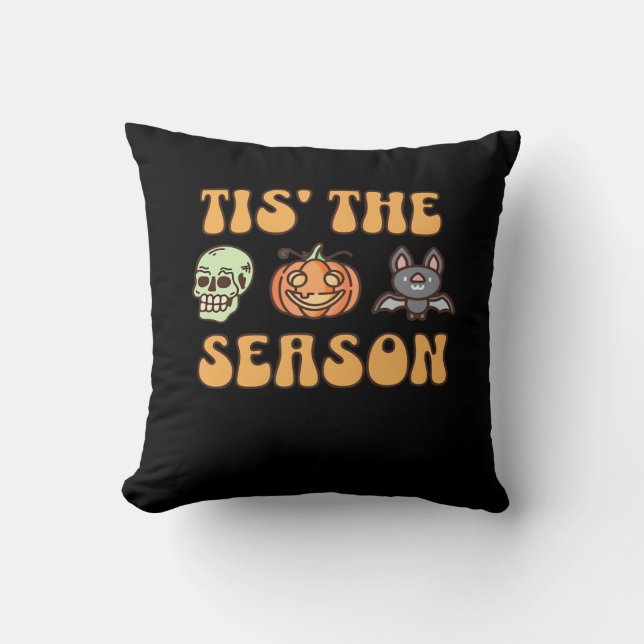 Het Is Het Seizoen Halloween Kussen (Voorkant)