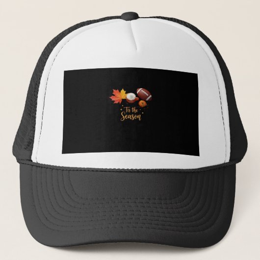 Het Is Het Seizoen Halloween Retro Design Trucker Pet (Voorkant)