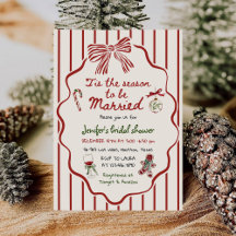 Het Is Het Seizoen Hand Getekende Kerst Trouwfeest