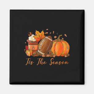 Het Is Het Seizoen Herfst Autumn Voetbal Pompoen K Magneet