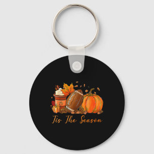 Het Is Het Seizoen Herfst Autumn Voetbal Pompoen K Sleutelhanger