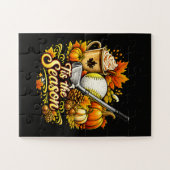 Het Is Het Seizoen Herfst Golf Pompoen Kruid Koffi Legpuzzel (Horizontaal)
