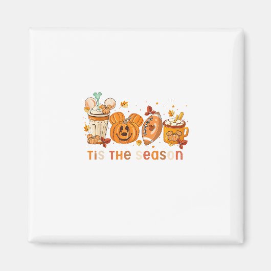 Het Is Het Seizoen Herfst Halloween Pompoen Herfst Magneet (Voorkant)