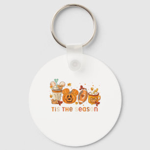 Het Is Het Seizoen Herfst Halloween Pompoen Herfst Sleutelhanger