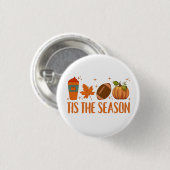 Het Is Het Seizoen Herfst Halloween Ronde Button 3,2 Cm (Voorkant /achterkant)
