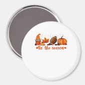 Het Is Het Seizoen Herfst Kabouter Voetbal Ontwerp Magneet (Voorkant / Achterkant)