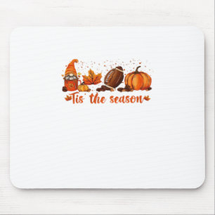Het Is Het Seizoen Herfst Kabouter Voetbal Ontwerp Muismat