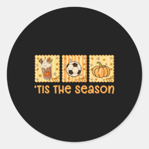 Het Is Het Seizoen Herfst Seizoen Pompoen Kruiden Ronde Sticker