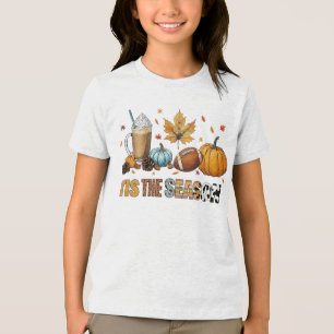 Het is het seizoen herfsttijd met voetbal en koffi Tri-Blend shirt