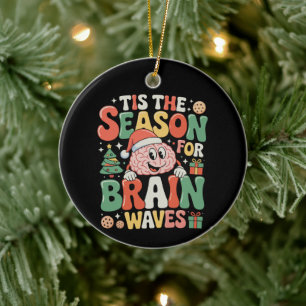 Het Is Het Seizoen Hersengolven Neurologie Verplee Keramisch Ornament