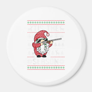 Het Is Het Seizoen Herten Gnome Rendier Kerstmis Magneet
