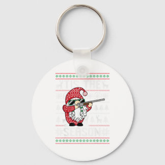 Het Is Het Seizoen Herten Gnome Rendier Kerstmis Sleutelhanger
