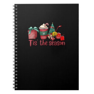 Het Is Het Seizoen Hockey Kerstmis Koffie Kerstman Notitieboek