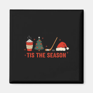 Het Is Het Seizoen Hockey Kerstmis Magneet
