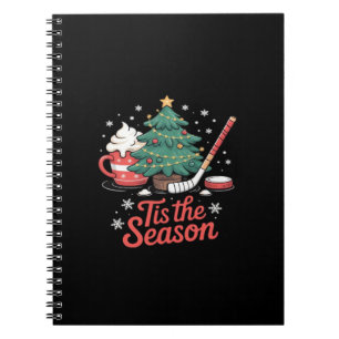 Het Is Het Seizoen Hockey Koffie Boom Hockey Kerst Notitieboek