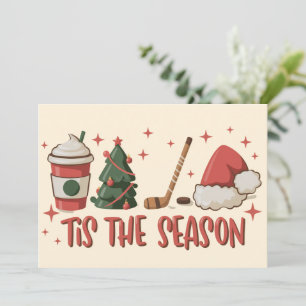 Het Is Het Seizoen Hockey Wintersport Vakantie  Feestdagenkaart