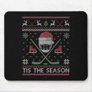 Het Is Het Seizoen IJshockey Lelijk Kersttrui M Muismat