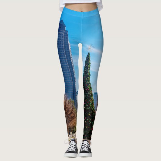 Het is het seizoen in Dallas Leggings (Voorkant)