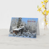 Het is het seizoen in het Noorden  Wintervakantie Kaart (Gele Bloem)