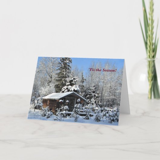 Het is het seizoen in het Noorden  Wintervakantie Kaart (Voorkant)