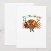 Het Is Het Seizoen Kalkoen Koffie Thanksgiving Her Feestdagenkaart (Voorkant / Achterkant)
