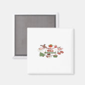 Het Is Het Seizoen Kerst Acryl Blok Magneet (Voorkant / Achterkant)