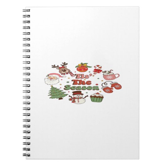 Het Is Het Seizoen Kerst Acryl Blok Notitieboek (Voorkant)